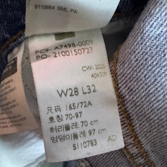 NWT Levi's Superlow Women's Jeans Table Talk Low Rise Straight 28 Regular - Picture 9 of 10